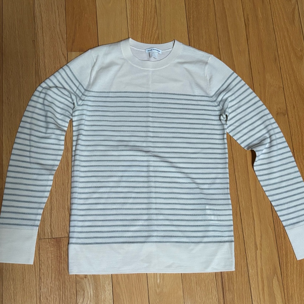 Striped pure wool shirt